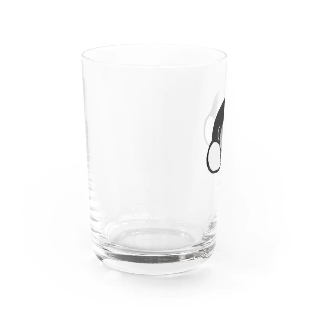 出内テツオの好物を見つけた桜文鳥 Water Glass :left