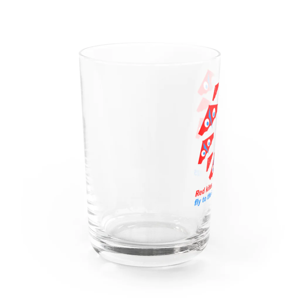 キッズモード某の赤いカイト Water Glass :left