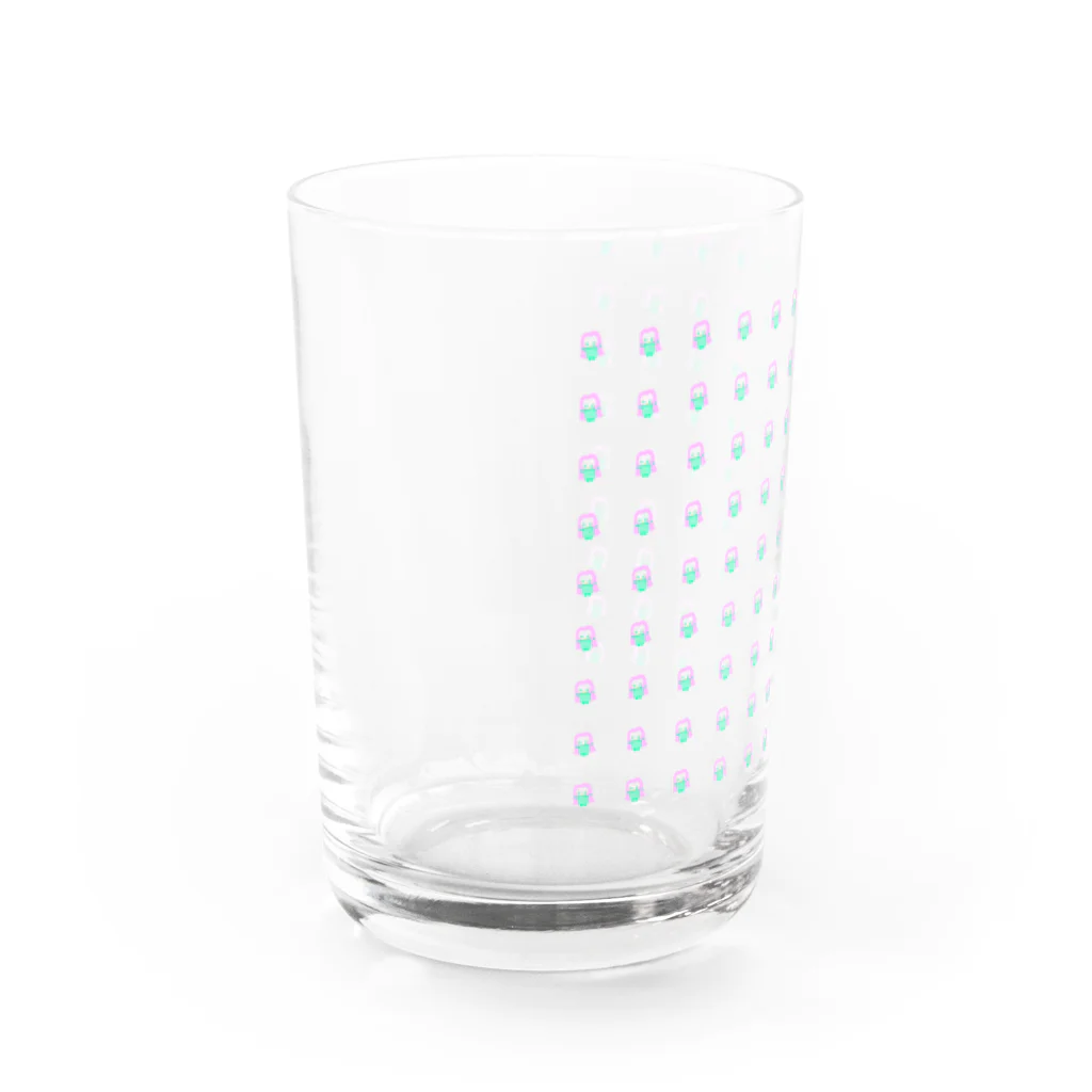 【妖怪高校】妖怪学園高等部 公式のあまびえちゃんの疫病退散グッズ Water Glass :left