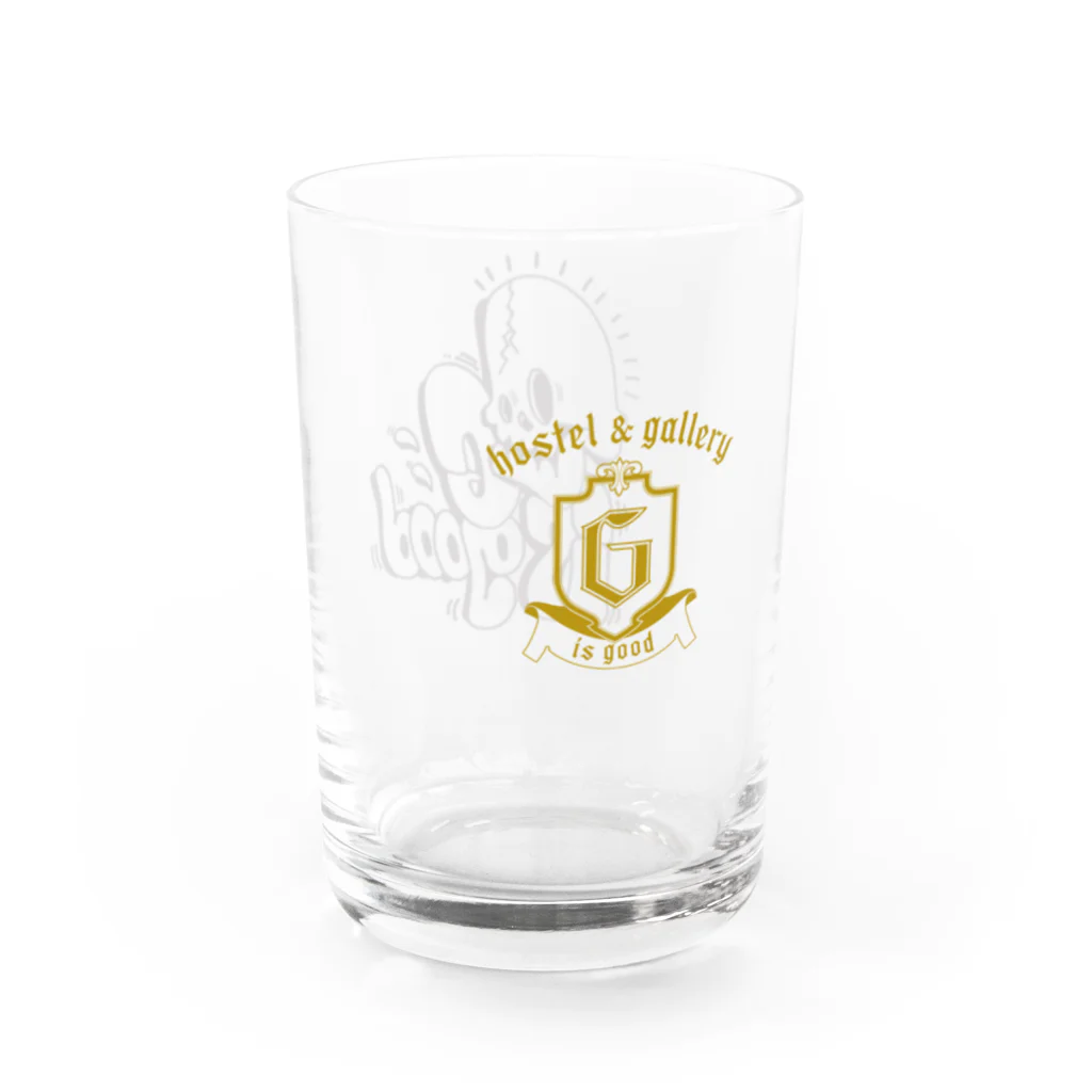 GisGOODのG IS GOOD logo & skull Water Glass :left
