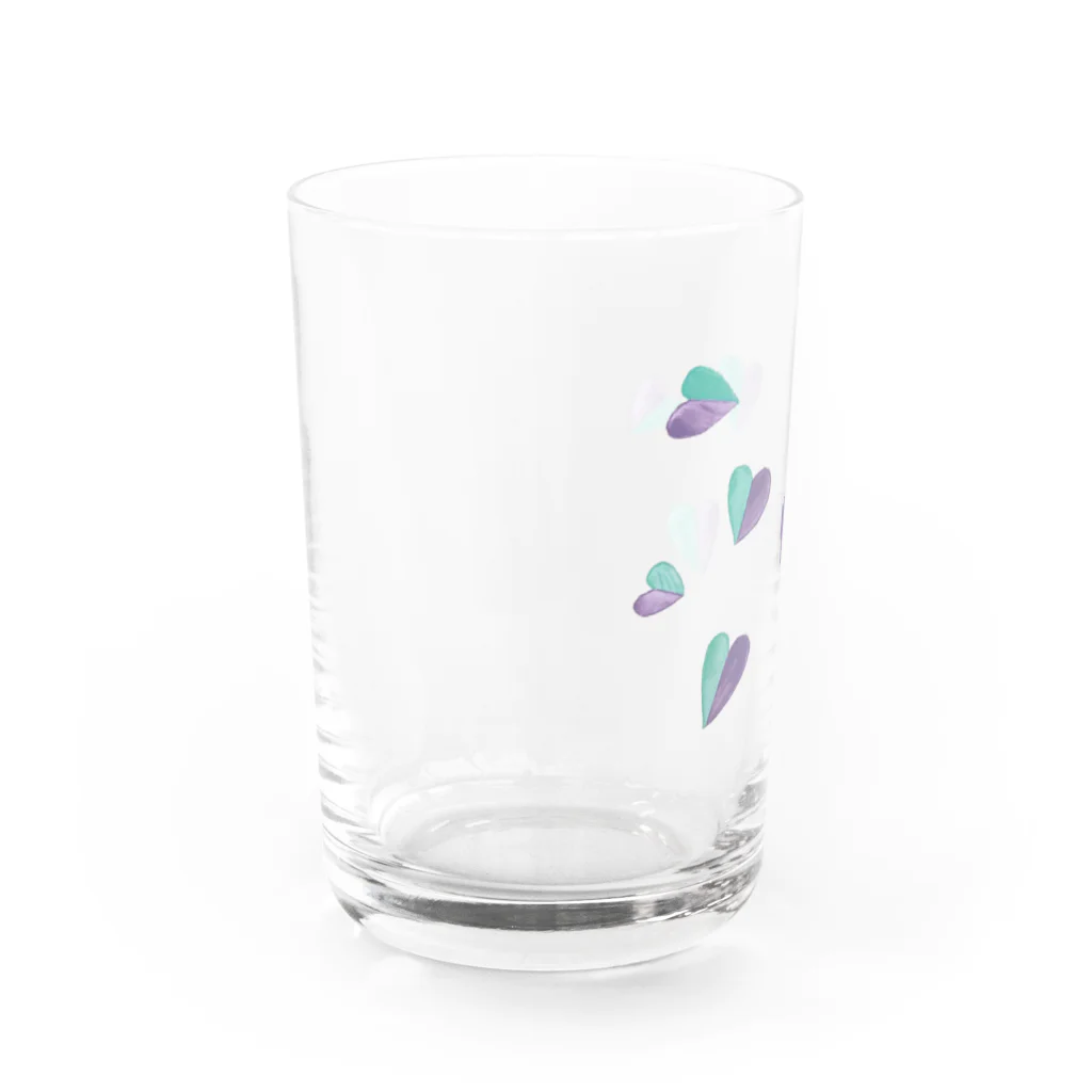 jiminyのハートの葉 Water Glass :left