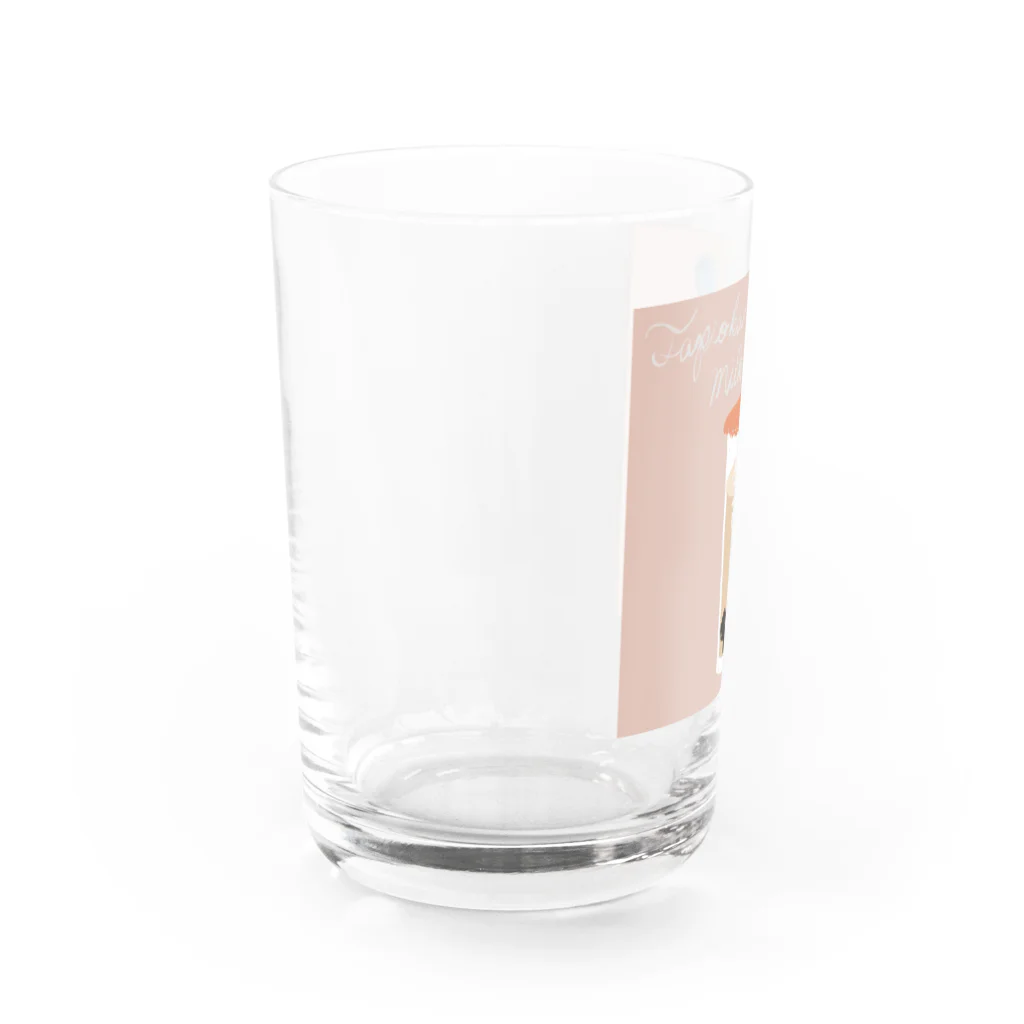 もぐろうofficial web SHOPの【もぐろう】タピオカ飲むもぐ Water Glass :left