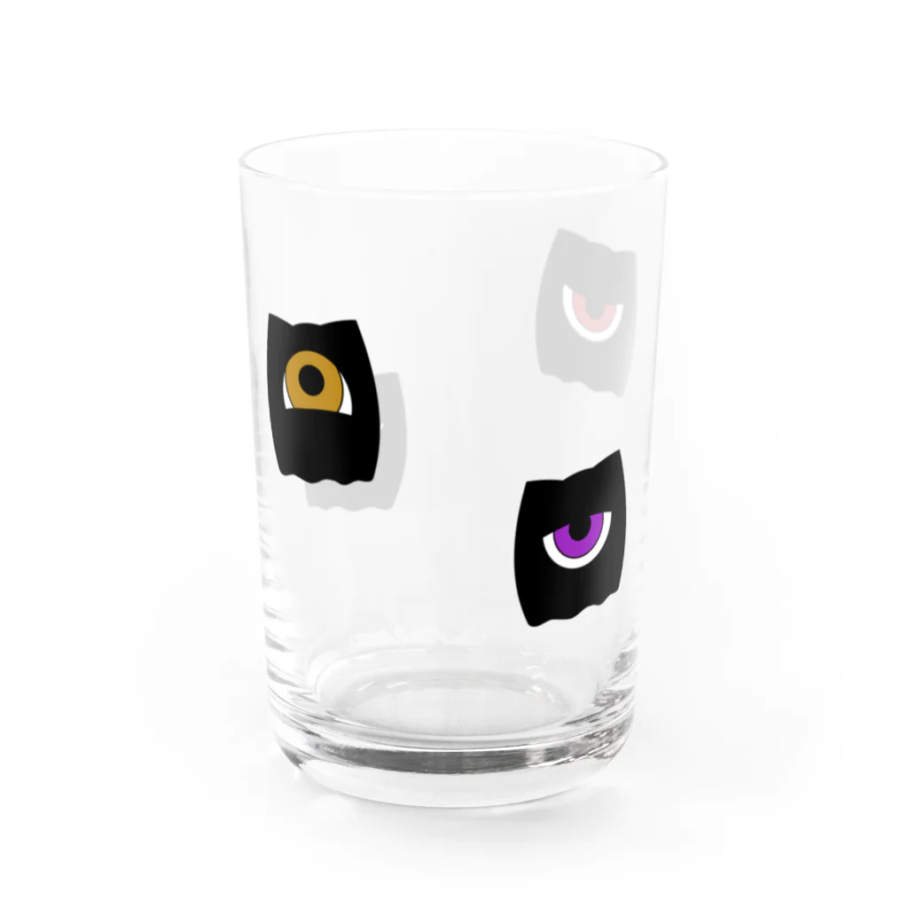 てるねこ。のねこちゃんず。　グラス Water Glass :left