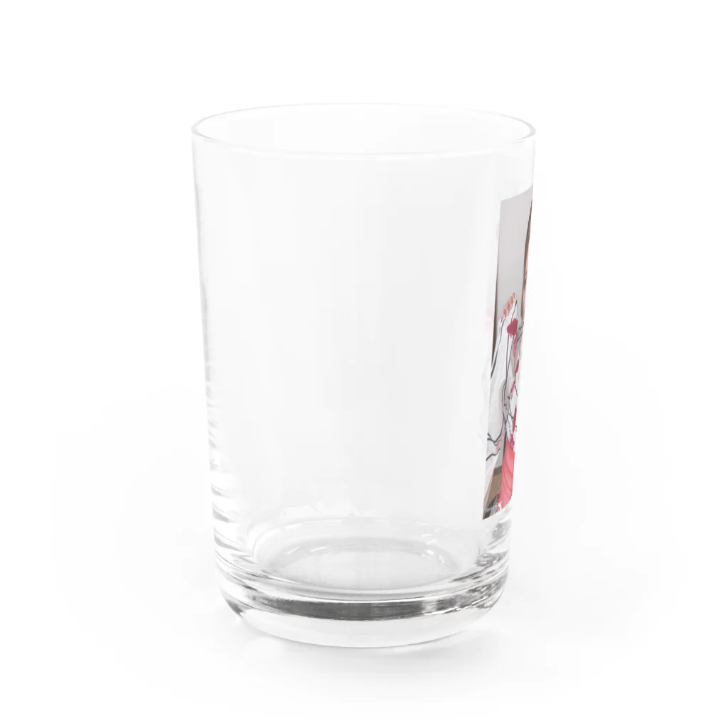 momo_pocochaのももグッズ Water Glass :left