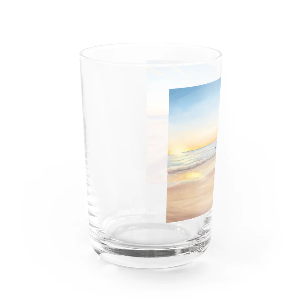 サトウノリコ*のsunrise beach Water Glass :left