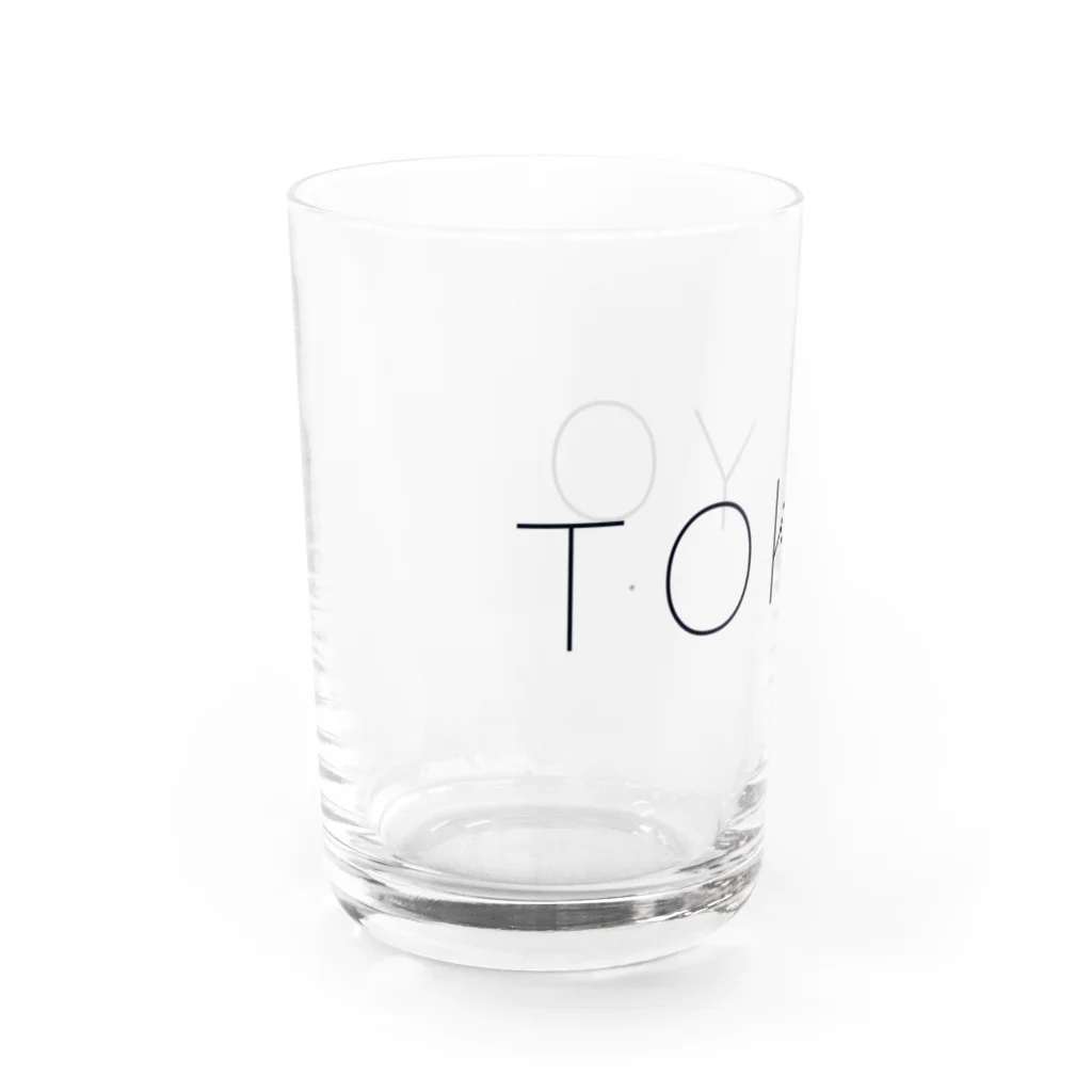 いらすと屋、すきまでざいん。のトーキョー Water Glass :left