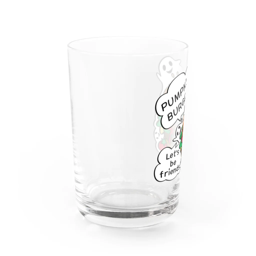 イラスト MONYAAT のGz かぼちゃバーガーA Water Glass :left