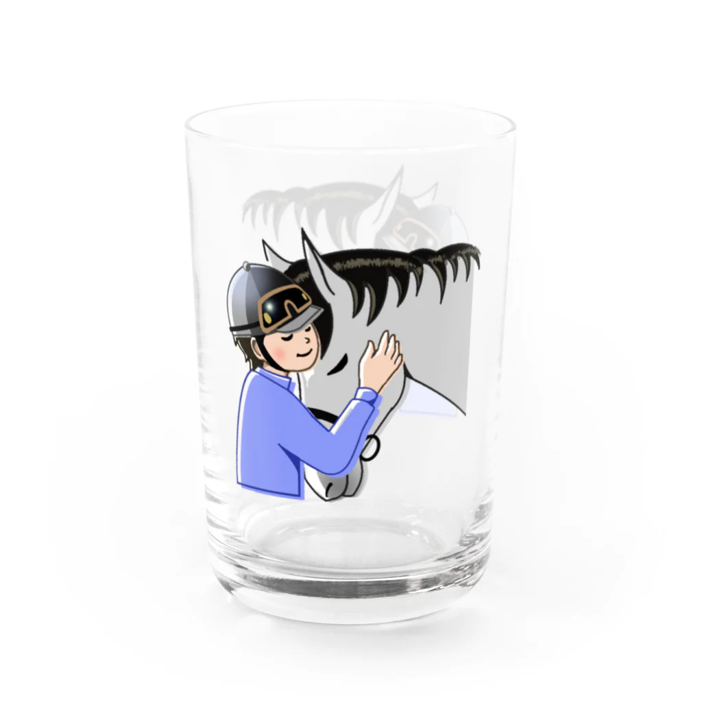 SUNNYの僕とカズ君【ほのぼの】(馬) Water Glass :left