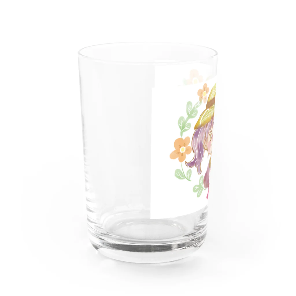 なるせ りきの麦わら帽子の女の子シリーズ。 Water Glass :left