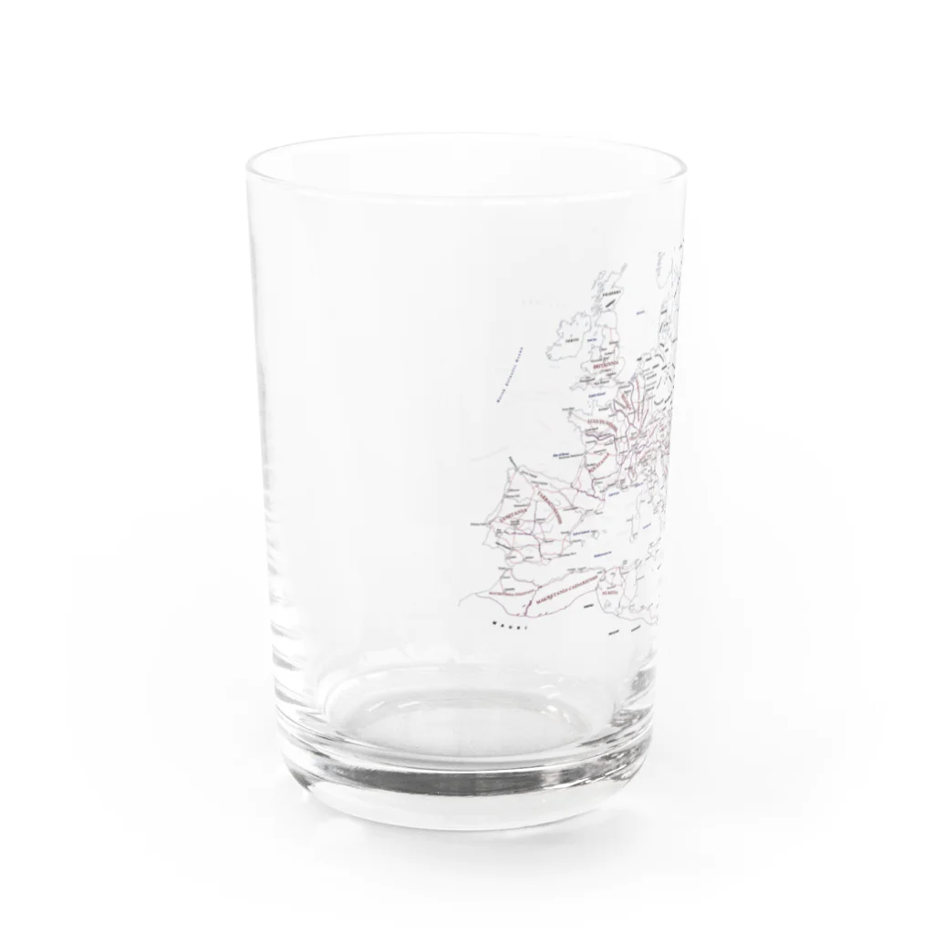 Kubaaniのローマ帝国地図 Water Glass :left