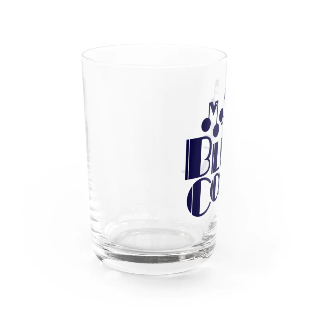 ＭＪＣショップのブルコーロゴ前と後ろ入り色々2 Water Glass :left