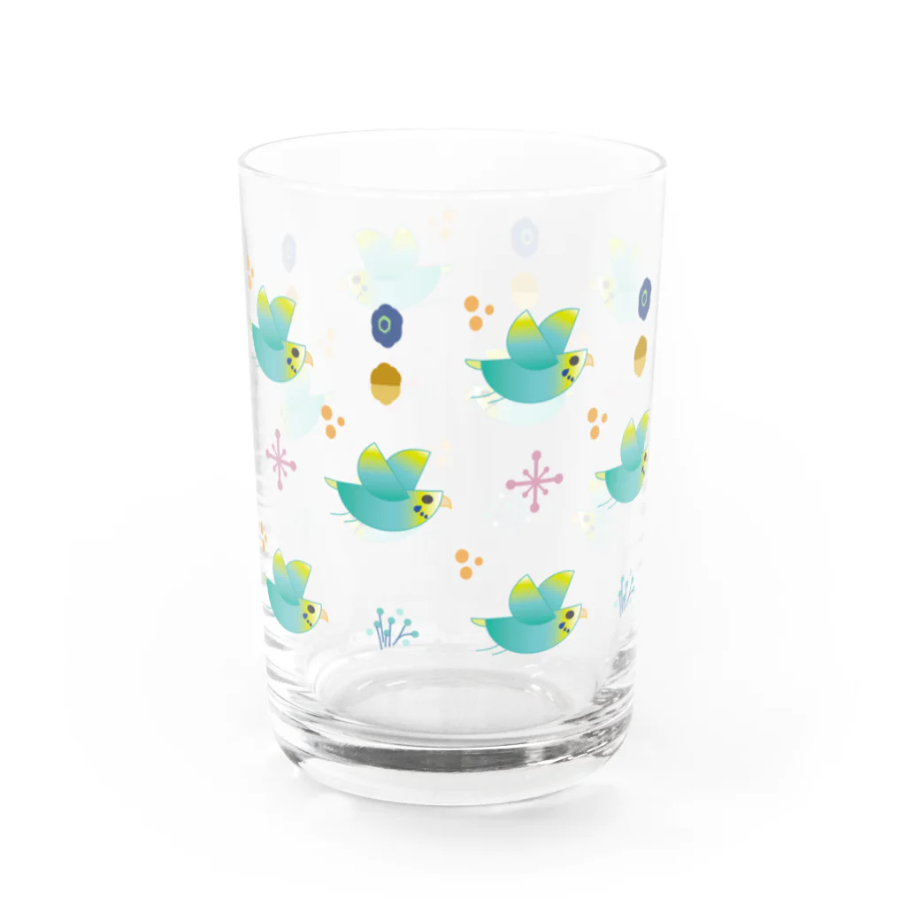 クレアプロップのセキセイインコ Water Glass :left