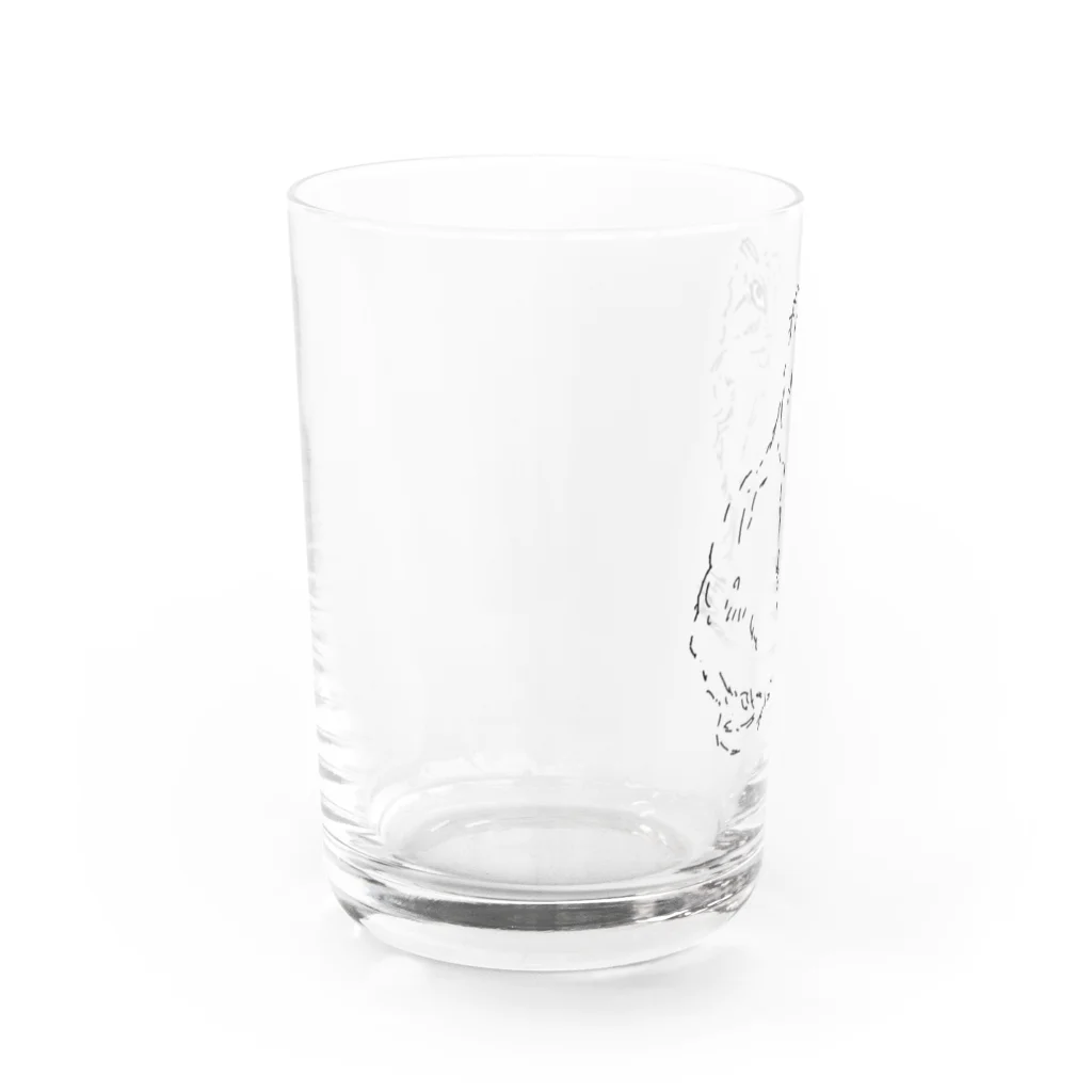 露店そなえ解放区のマヌルネコ Water Glass :left