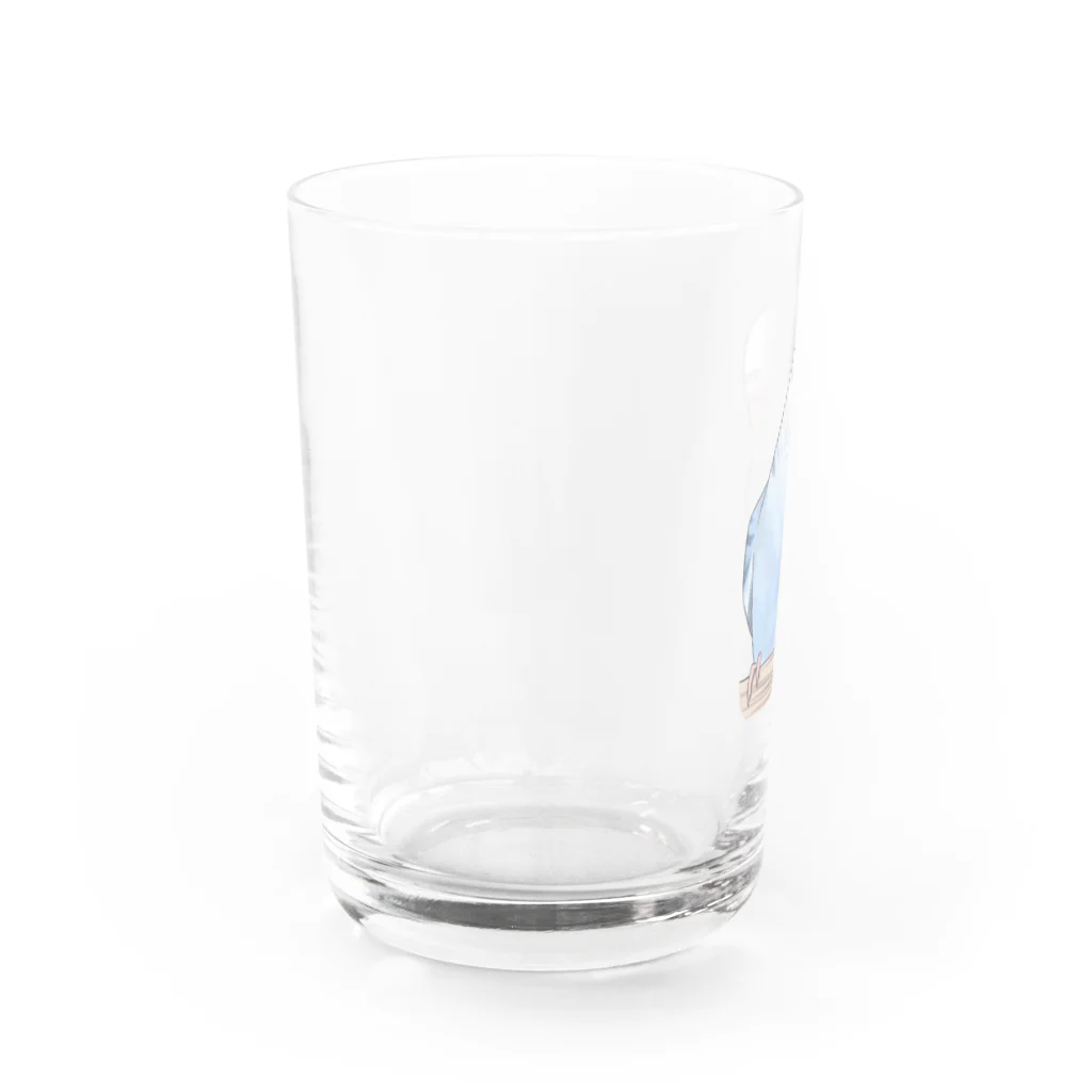 まめるりはことりのおしゃまな止まり木セキセイインコちゃん【まめるりはことり】 Water Glass :left