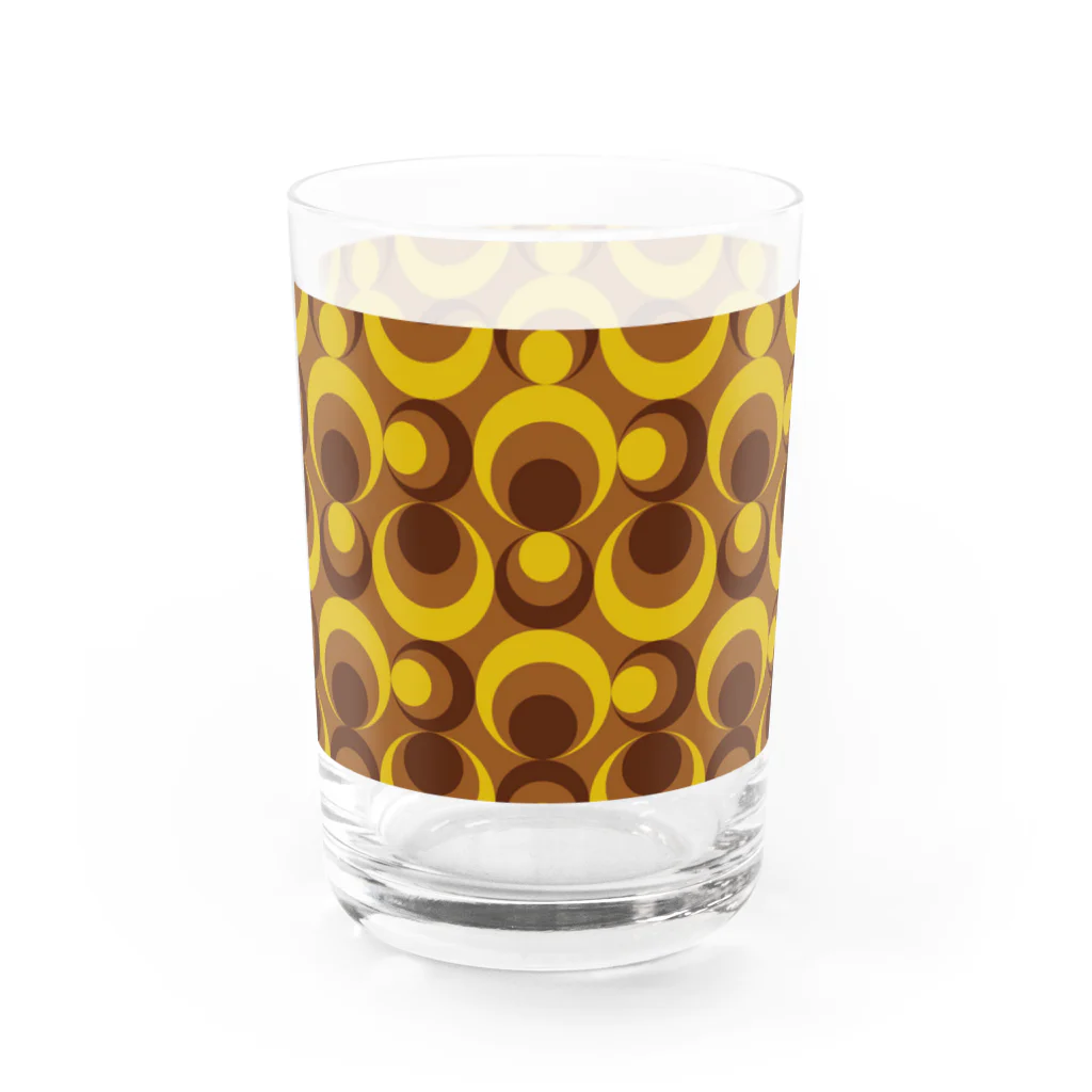 70年代モダン柄の70年代レトロモダン柄 Water Glass :left