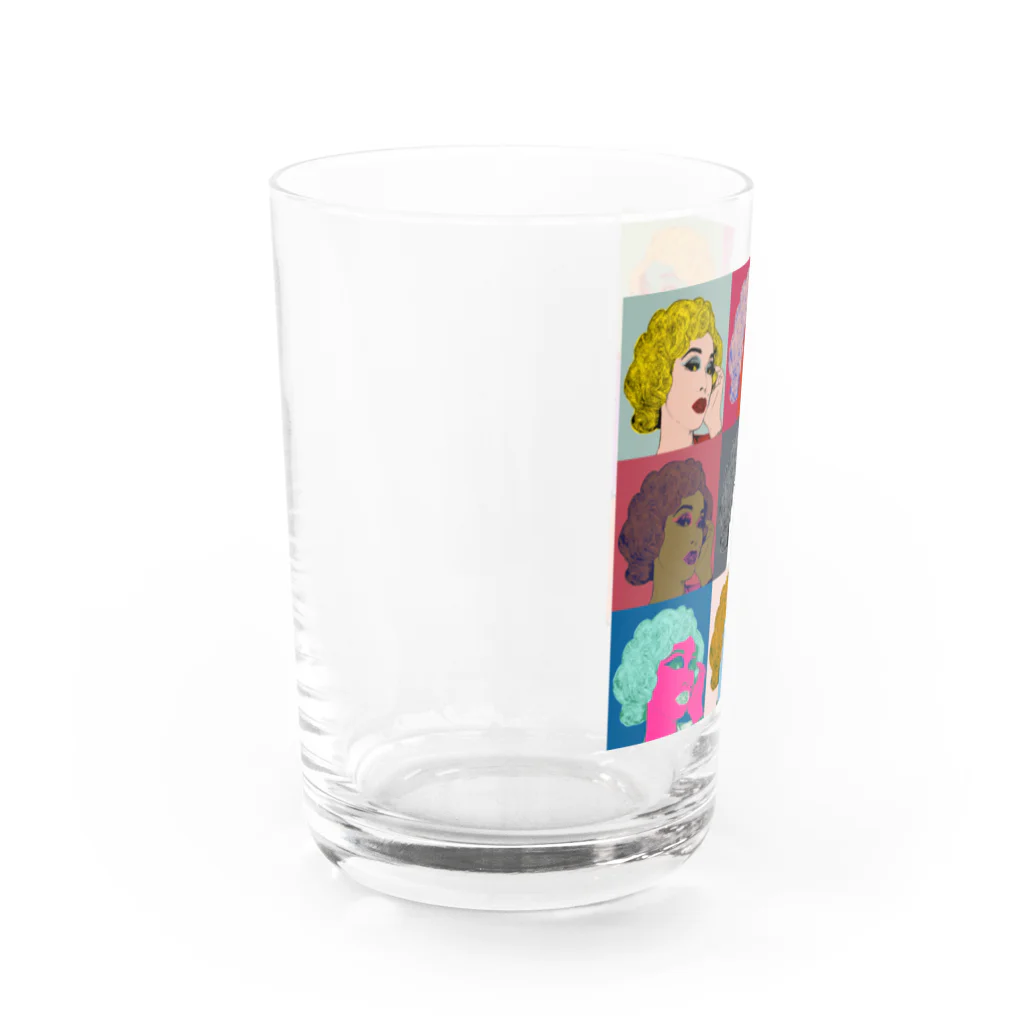 うの UNOのウノリン モンロー Water Glass :left