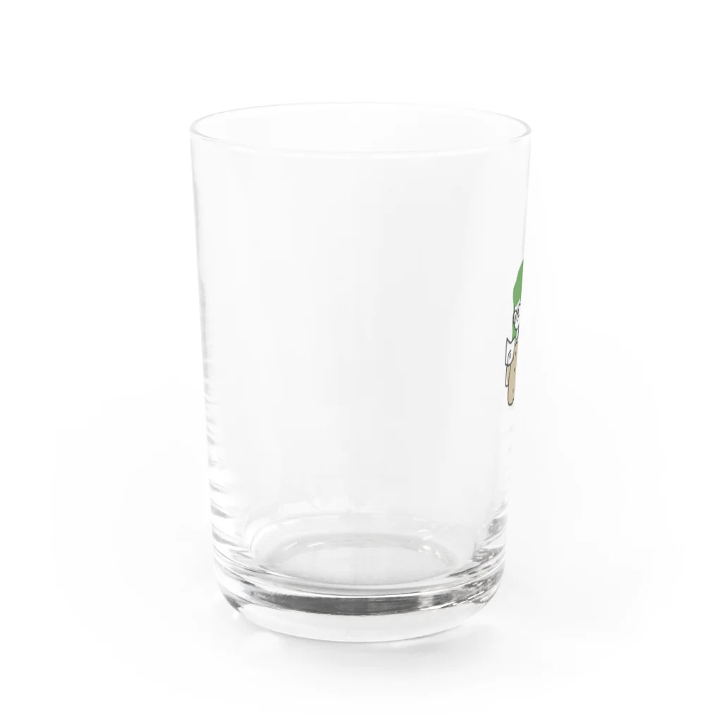 毎日の思い出のメガネの女の子 Water Glass :left