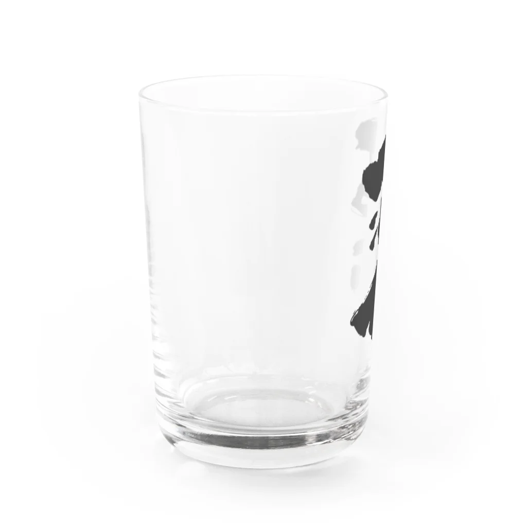 無添加豆腐の筆文字アイテムの筆文字「酒命」 Water Glass :left