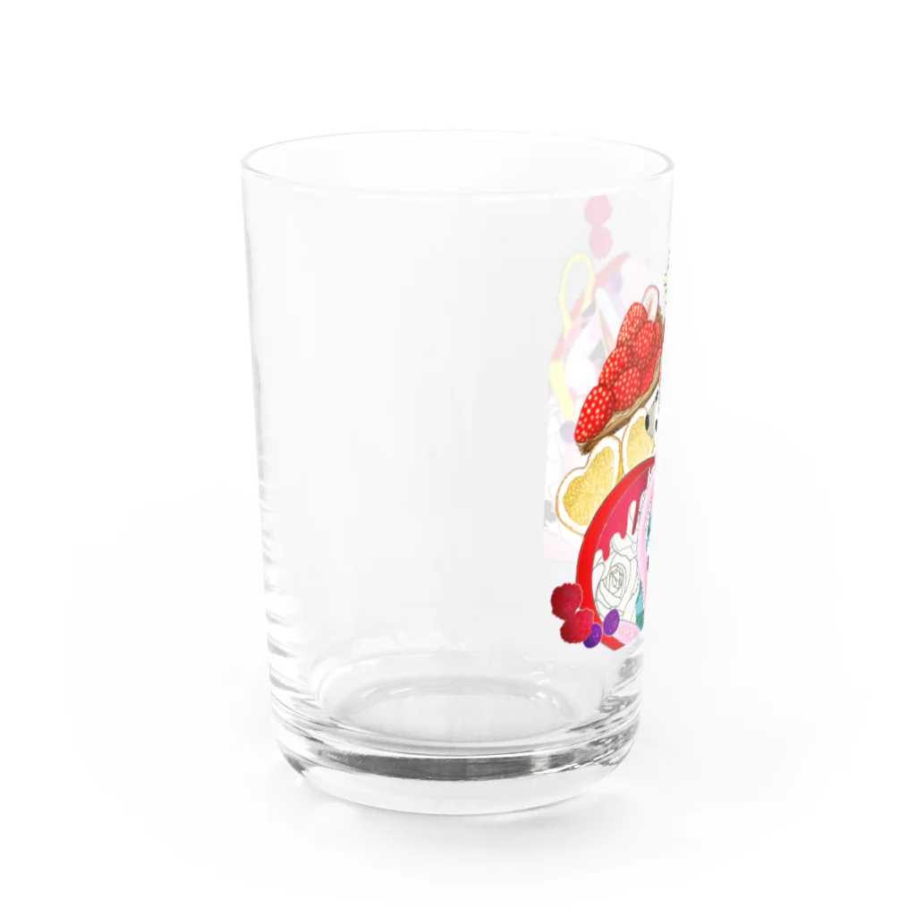 🐬🦈あおい🐙ネップリ有〼💜のハートの女王 Water Glass :left
