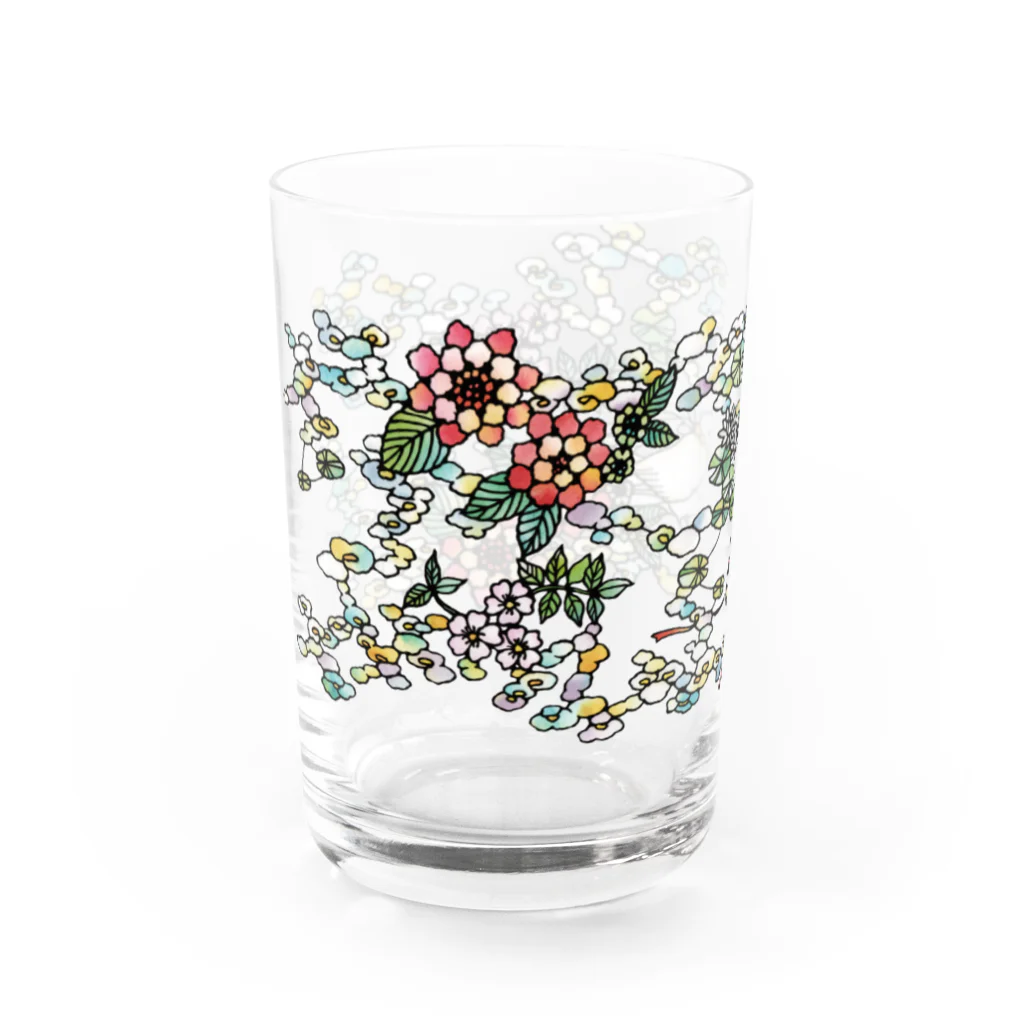 tokeisou / 切り絵の切り絵 / 離々の花かんむり Water Glass :left