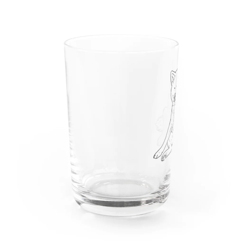 春風工房の秋田犬の小梅さん Water Glass :left