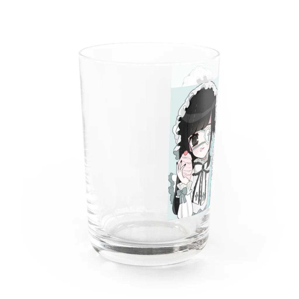 小瓶ぴぴのショップの激甘党ツインズ Water Glass :left