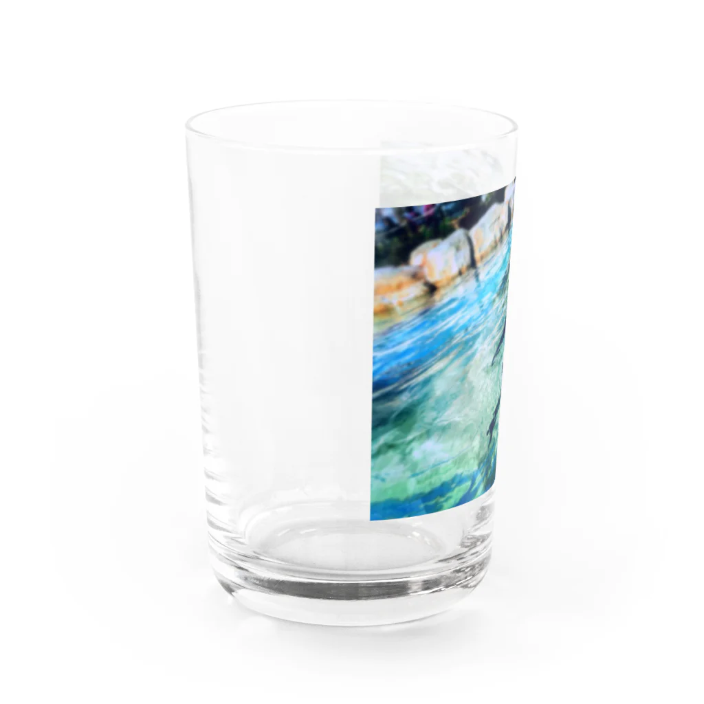 spring.の透ペンギン Water Glass :left