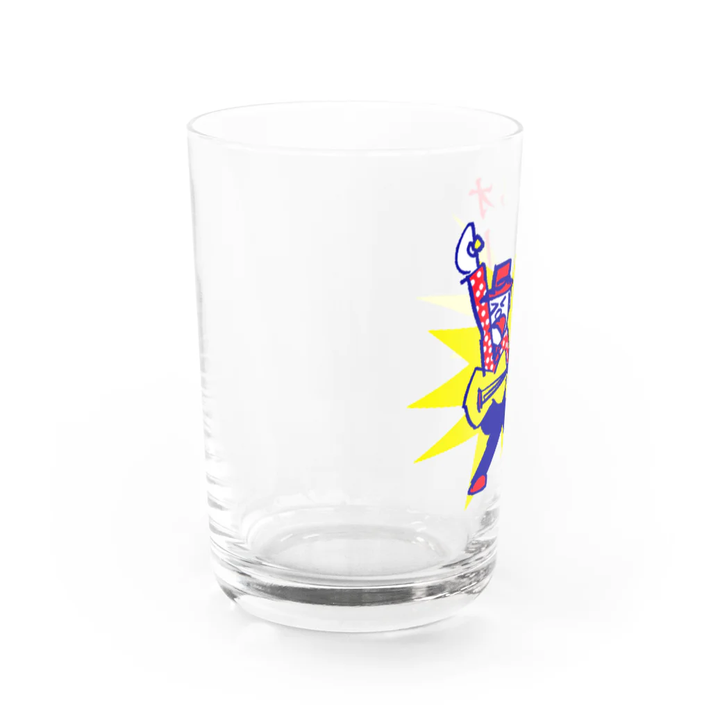 TAIYO-BAND "SUZURI" SHOPの「オーイェー!!」シリーズ Water Glass :left
