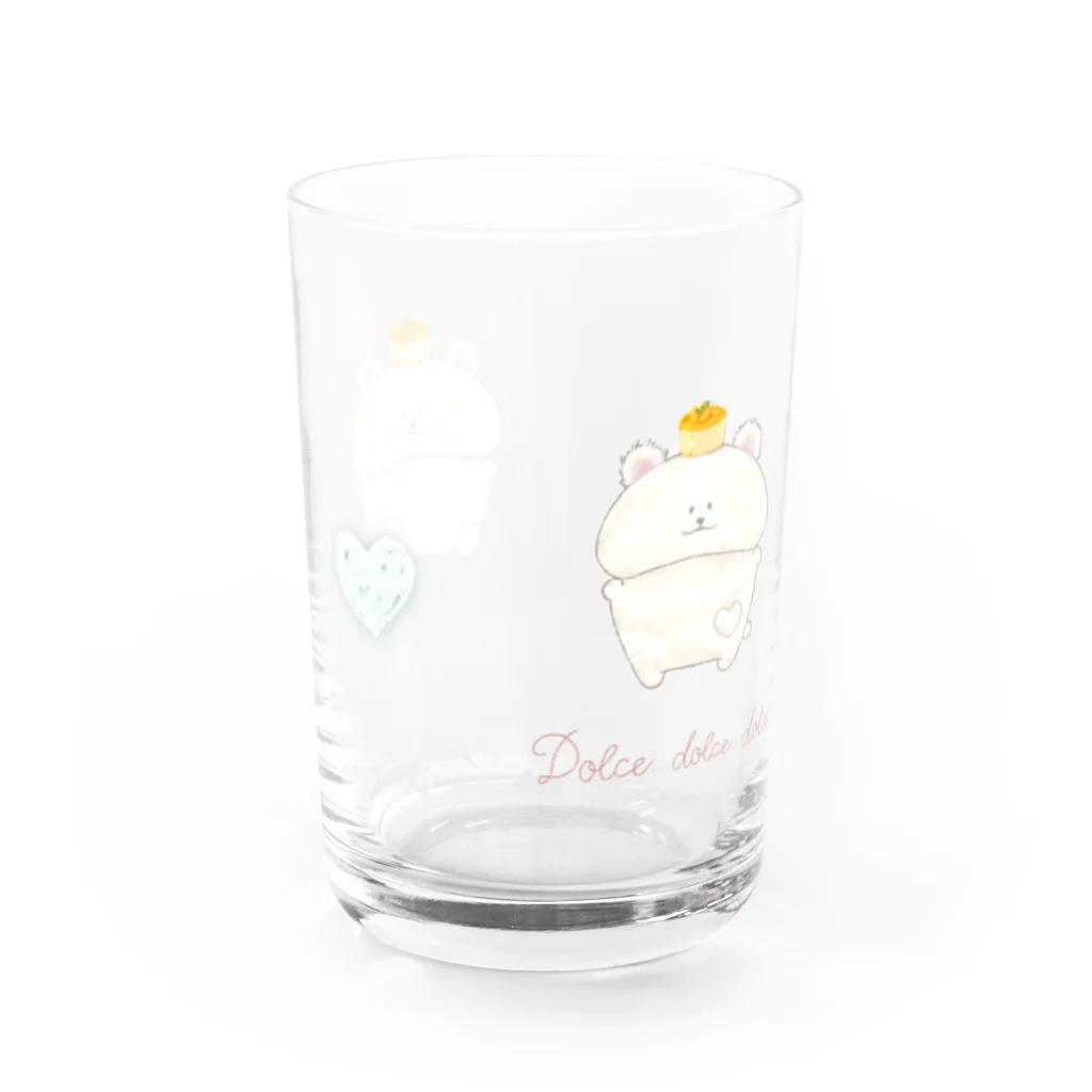 どるちぇ＊うさぎの【グラス】《ナチュラル》《７》＊ふわあま*どるちぇしろくま＊ Water Glass :left