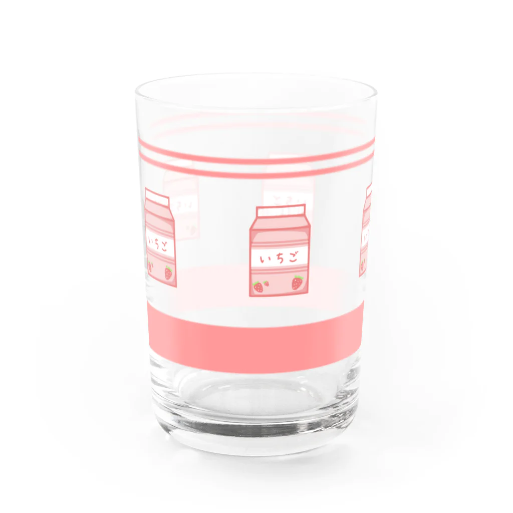 もぃた( ´ºωº` )のいちごミルク Water Glass :left