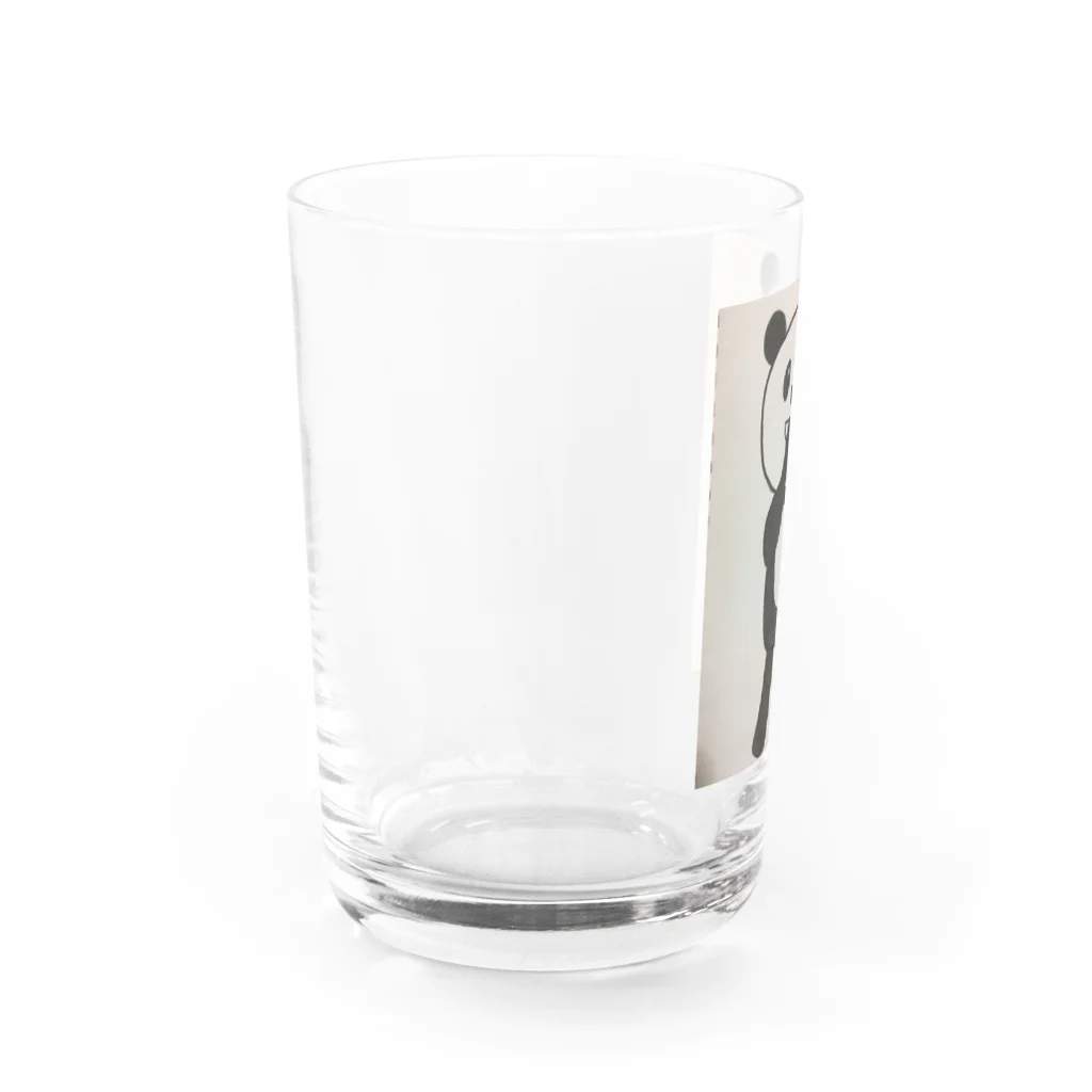 パンダちゃんマーケットのうふふなパンダ Water Glass :left