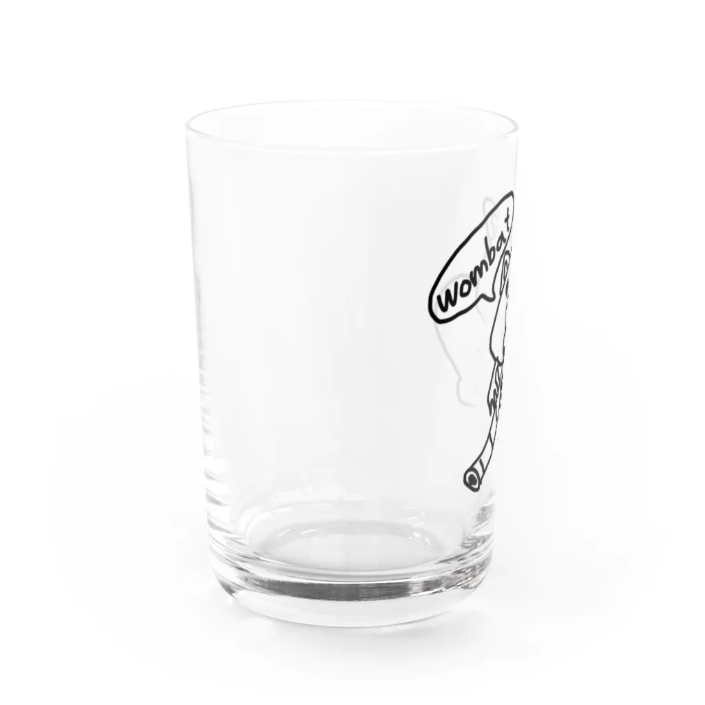 ym303bass オフィシャルショップのウォンバットとディジュリドゥ Water Glass :left