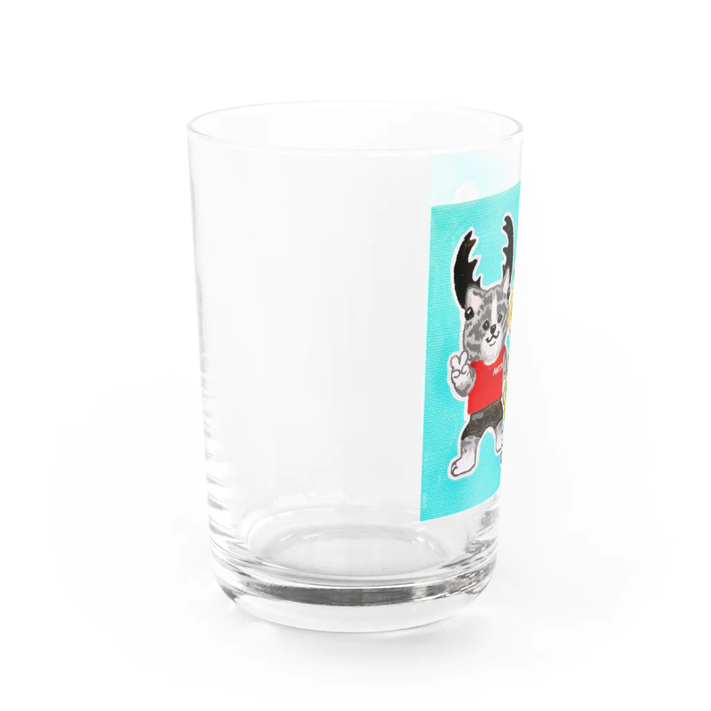 春風工房のボク達の夏休み　秋田犬 Water Glass :left