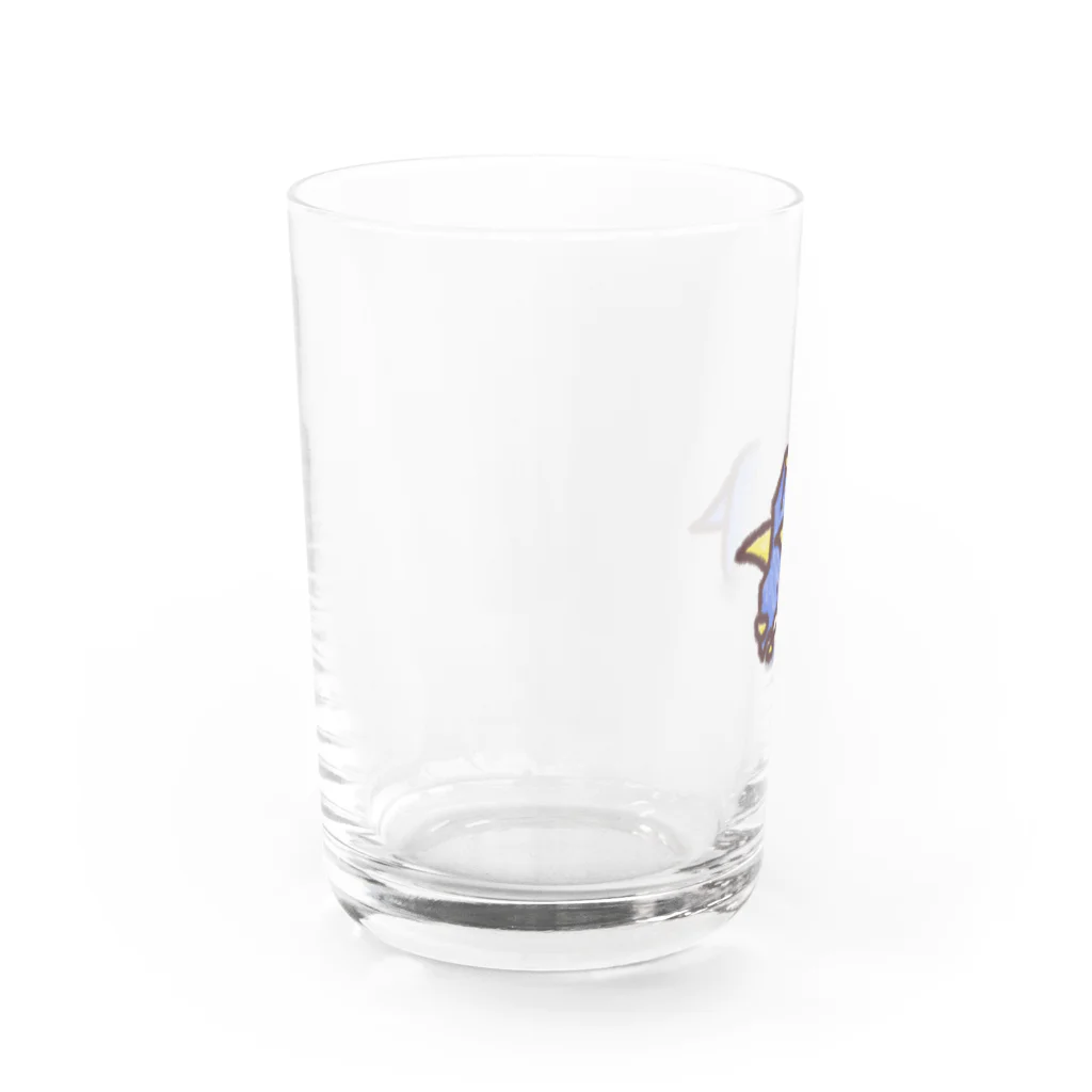 ぺぇねもんショップのクレヨン トリケラトプスくん Water Glass :left