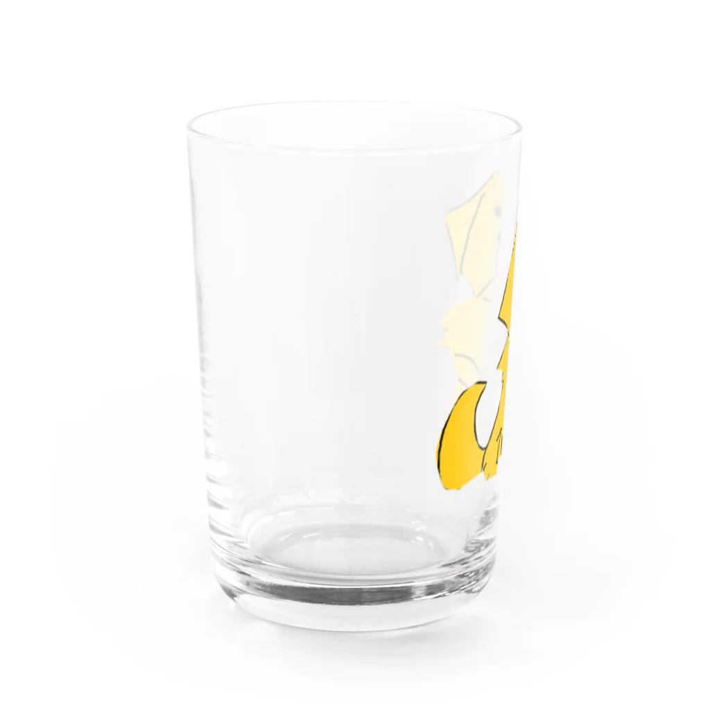 カカオのゴールデンレトリバー　犬 Water Glass :left