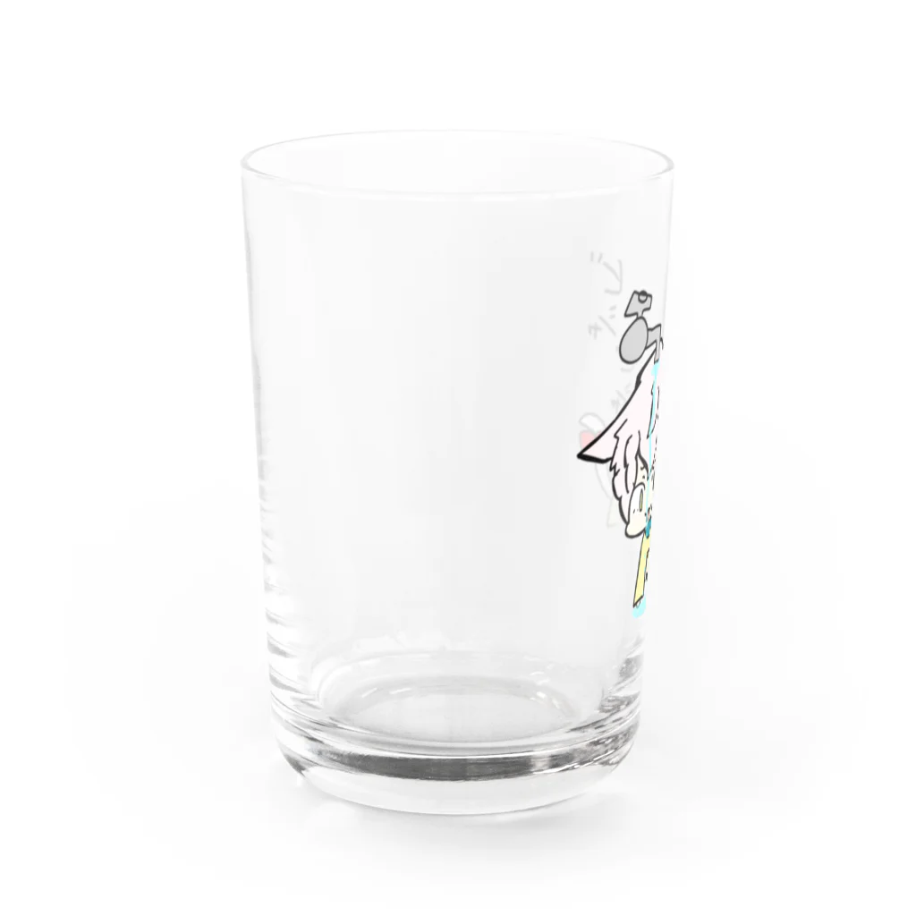 そらもと ベルのビシャビシャひまちゃん Water Glass :left