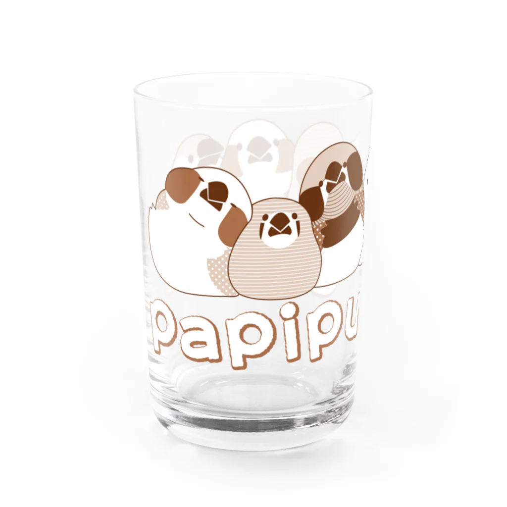 似顔絵工房きすけンちのぱぴぷペエエエエエエ！ Water Glass :left