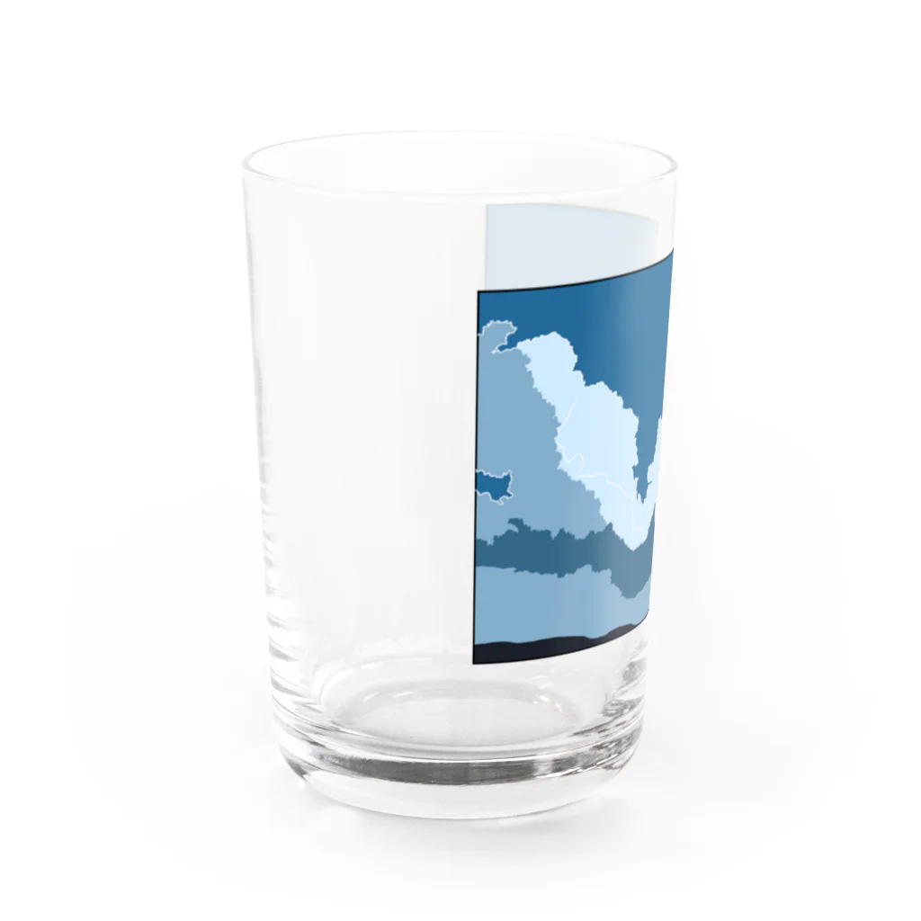 kizamiの夏、曇 Water Glass :left