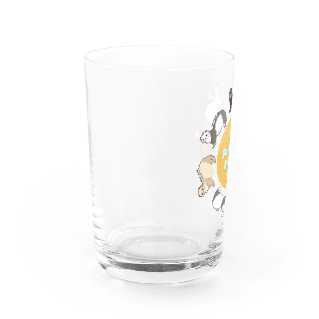 おこげ庵のフェレット  カラバリ　ロングversion Water Glass :left