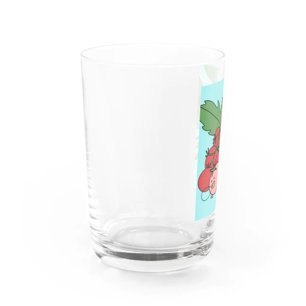 やつはし農園のパー子ともち太、また寝てる Water Glass :left