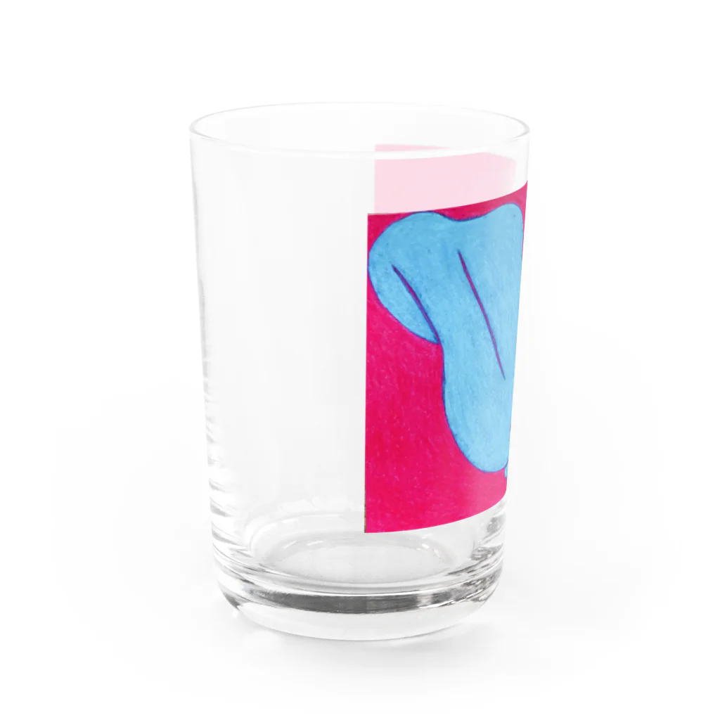 マキコエビナのショッキングピンク Water Glass :left