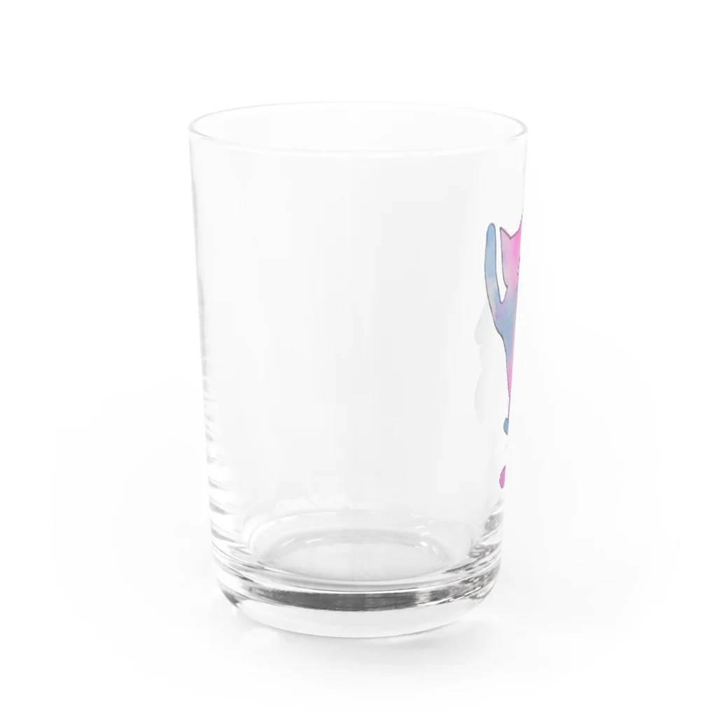 すいさいきっちんの夜空色のみーたん Water Glass :left