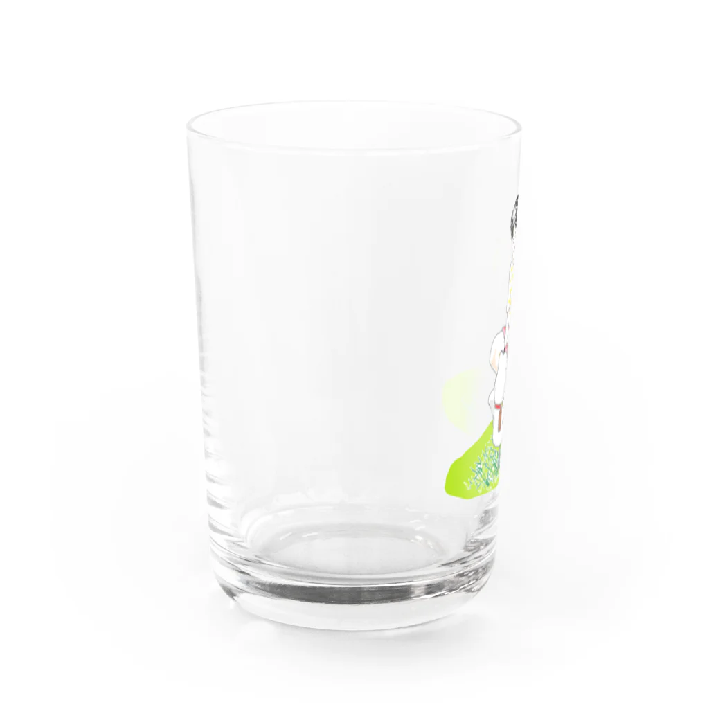 マルのスイング遊具とボク Water Glass :left