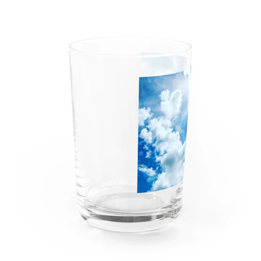 ya-pyの青空 空 綺麗 ブルー 青 SKY Water Glass :left