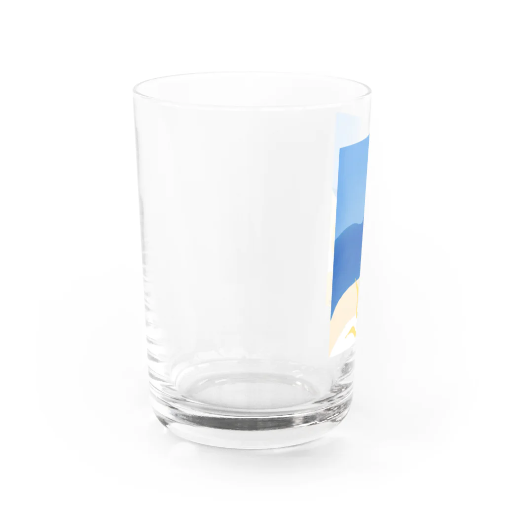 みなみななこの“Banka  no umi”グラス Water Glass :left