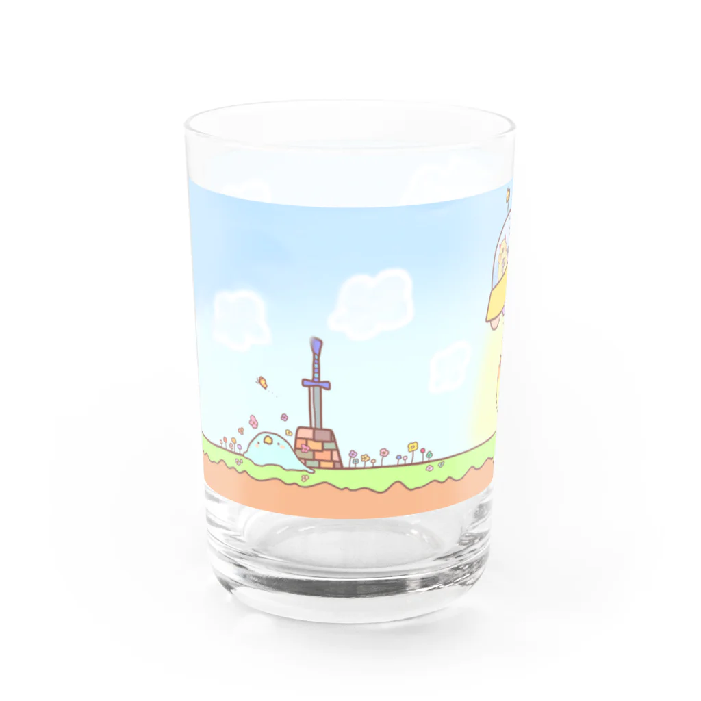 ぴよ助のお店の鳥スライム 大冒険 Water Glass :left