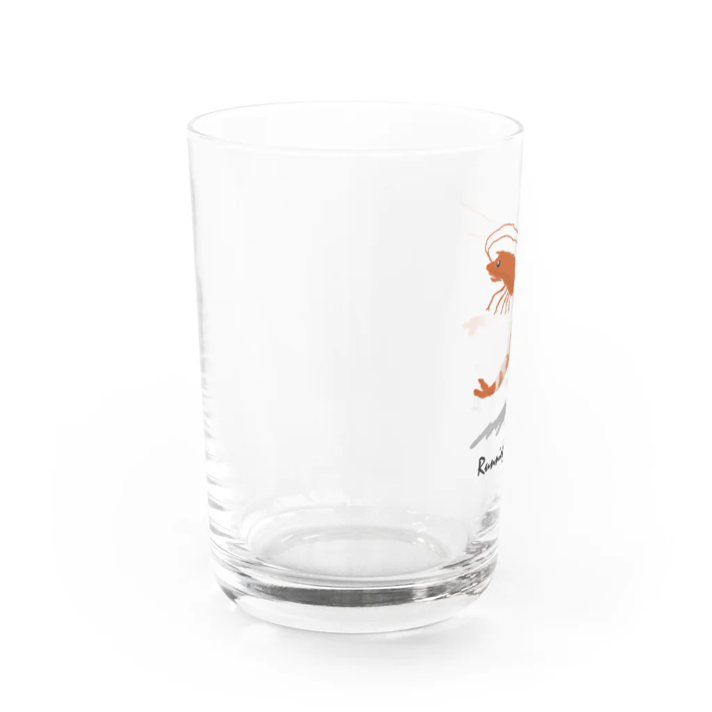 フリウリ号の走るむき海老 Water Glass :left