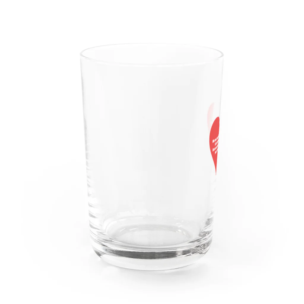 unixkaniのハートスマイル Water Glass :left