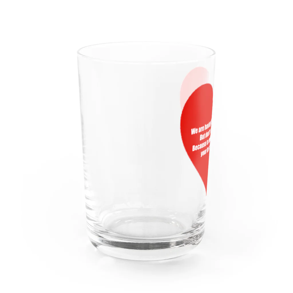 unixkaniのハートスマイル大 Water Glass :left