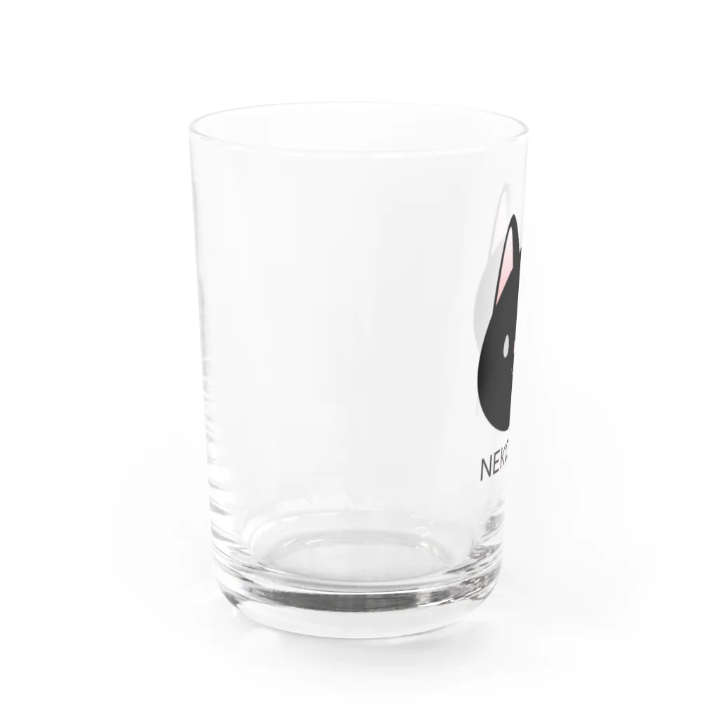 ○●の黒ねこSUKI Water Glass :left